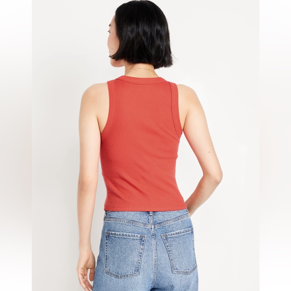 Old Navy Snug Ribbed Crop Tank Top - New With Tags - Picture 8 of 10